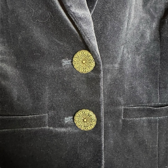Modcloth Velvet Executive Two Button Blazer Size S NEW - Picture 5 of 10